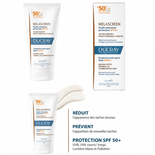 DUCRAY MELASCREEN FLUIDE ANTI TÂCHES SPF 50