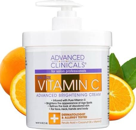 ADVANCED CLINICALS VITAMINE C CRÈME ÉCLAIRCISSANTE CORPS