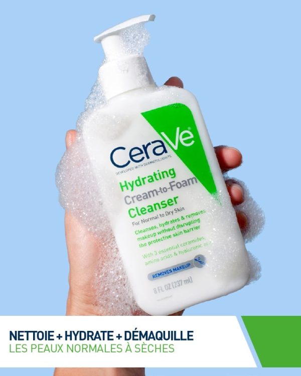 CERAVE CRÈME MOUSSANTE NETTOYANTE HYDRATANTE