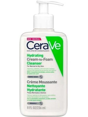 CERAVE CRÈME MOUSSANTE NETTOYANTE HYDRATANTE