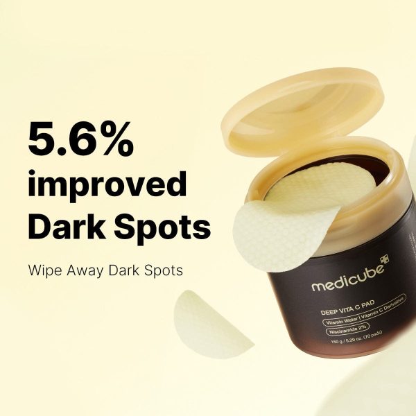 MEDICUBE DEEP VITA C PAD EXFOLIANT ÉCLAT ANTI TÂCHES
