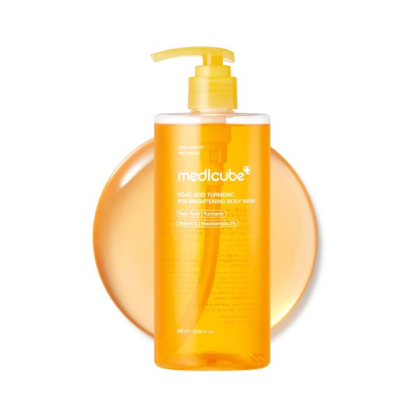 MEDICUBE GEL DOUCHE ÉCLAIRCISSANT AU CURCUMA ET ACIDE KOJIQUE / Kojic Acid Turmeric Vita Brightenning Body Wash