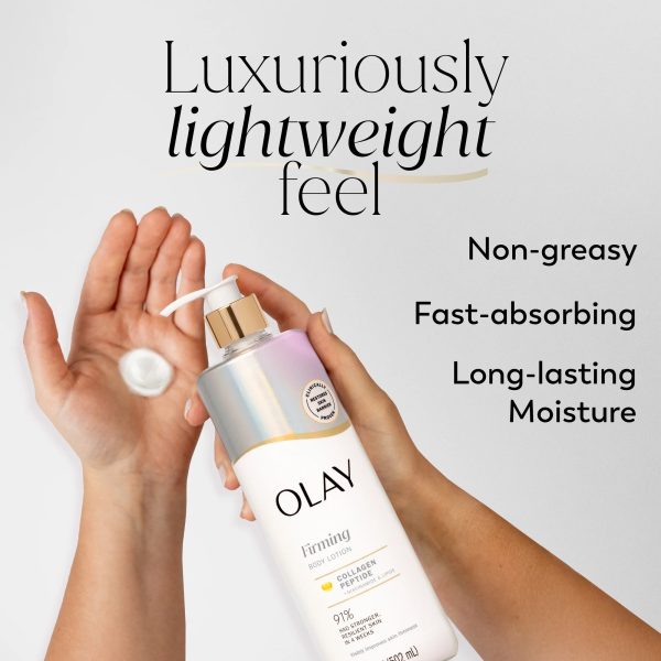 OLAY LOTION CORPORELLE RAFFERMISSANTE ET HYDRATANTE AU PEPTIDE DE COLLAGÈNE
