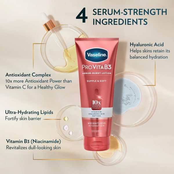 VASELINE PRO VITA B3 SÉRUM BURST LOTION SUPPLE & SOFT