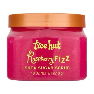 TREE HUT GOMMAGE AU SUCRE DE KARITE PÉTILLANT À LA FRAMBOISE RASPBERRY FIZZ