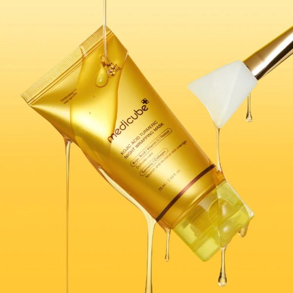 MEDICUBE MASQUE DE NUIT AU CURCUMA ET A L’ACIDE KOJIQUE