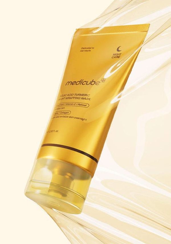 MEDICUBE MASQUE DE NUIT AU CURCUMA ET A L’ACIDE KOJIQUE