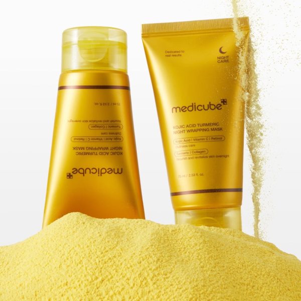 MEDICUBE MASQUE DE NUIT AU CURCUMA ET A L’ACIDE KOJIQUE