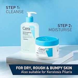 DUO CERAVE SA SMOOTHING CLEANSER / Peau Rugueuse / Peau de Fraise