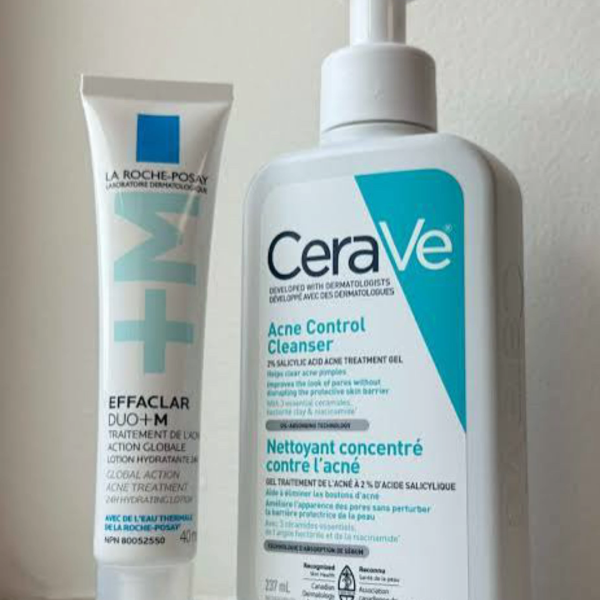 DUO GEL CERAVE ANTI IMPERFECTIONS + ROCHE POSAY EFFACLAR DUO+ M / Peau grasse à tendance acneique