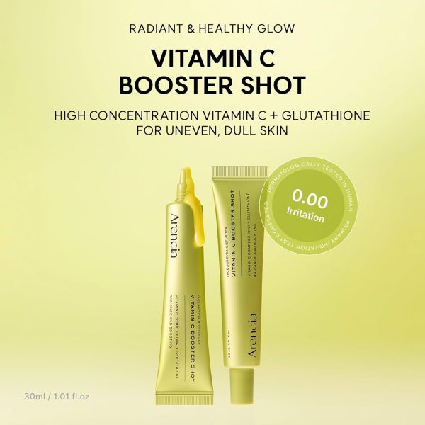 ARENCIA VITAMIN C BOOSTER SHOT SERUM AVEC GLUTATHIONE / SÉRUM BOOSTER D’ ÉCLAT