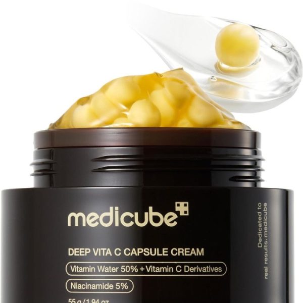 MEDICUBE  DEEP VITAMINE C CRÈME UNIFIANTE ÉCLAIRCISSANTE CAPSULE